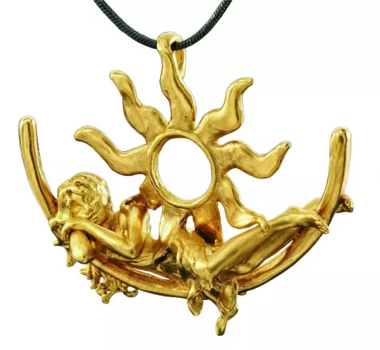 Designerschmuck Elfe Sonnenkind Silber Gold